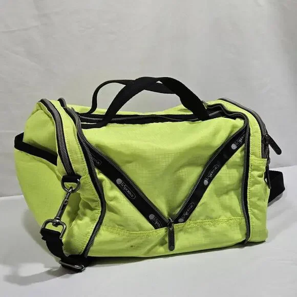 LeSportsac Colette Convertible Duffel Bag Weekend Gym Crossbody Highlighter - Picture 2 of 14